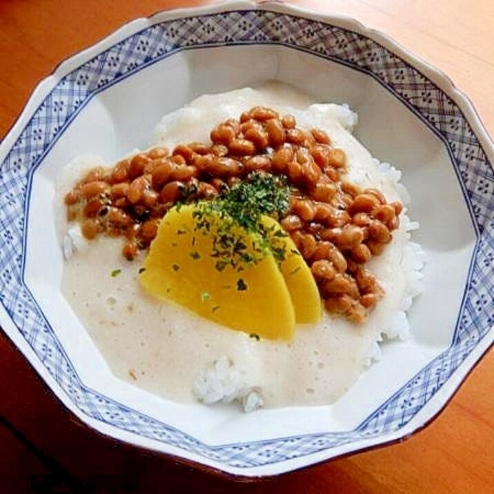 まな板なし２分！？味付とろろ❤納豆ご飯を美味しく♪